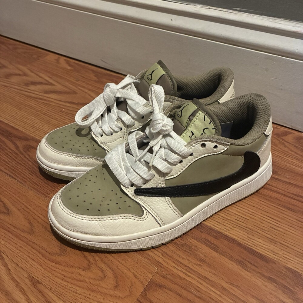 Jordan 1 Retro Low Golf Travis Scott Neutral Olive Size 6.5